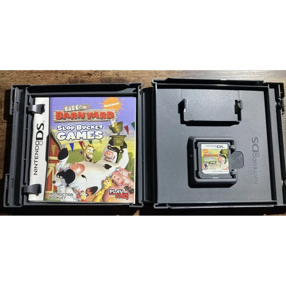 Back at the Barnyard Slop Bucket Games Nintendo DS 2008 Complete CIB Very Good